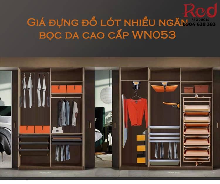 Giá đựng đồ lót nhiều ngăn bọc da cao cấp WN053 7