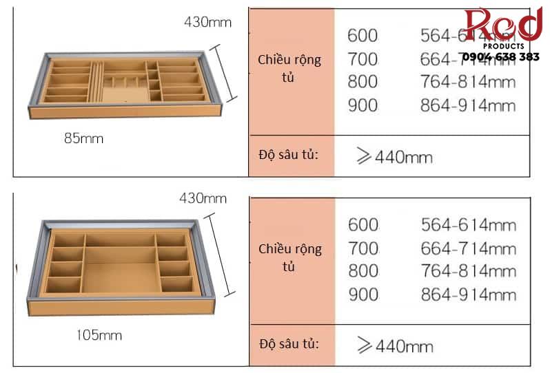 Giá đựng phụ kiện trang sức bằng da cao cấp RB3743A 7