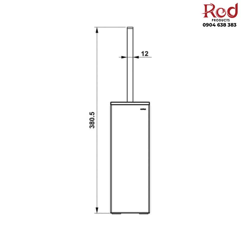 Giá treo cọ vệ sinh mặt kiếng trắng Hafele 495.80.230 5