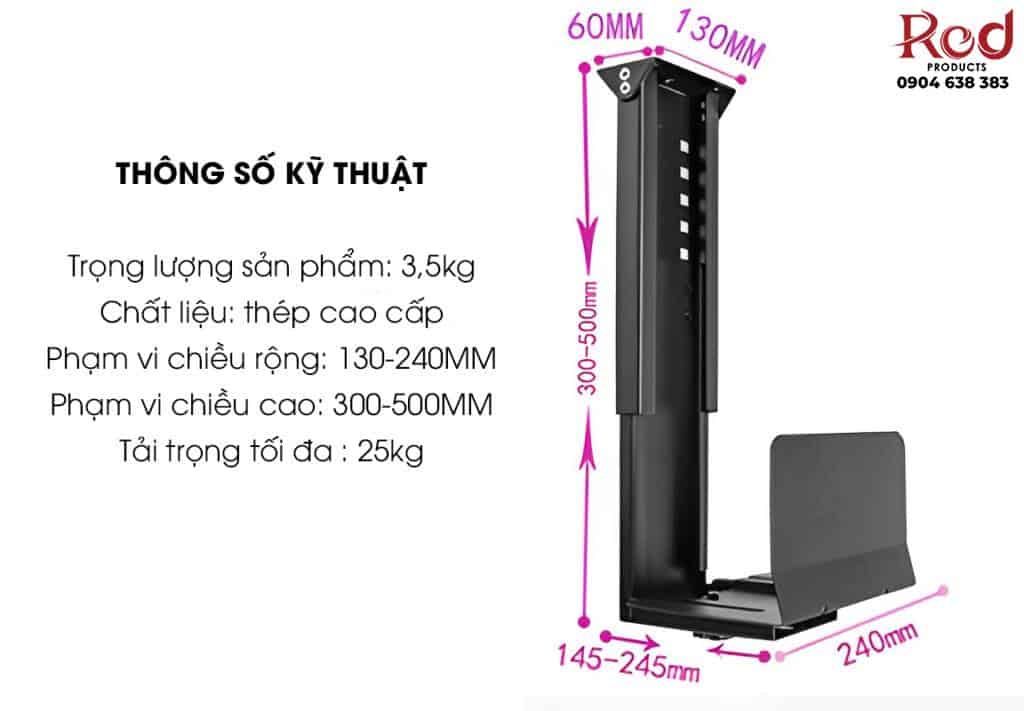 Giá treo CPU gắn âm bàn cho văn phòng BL5 8