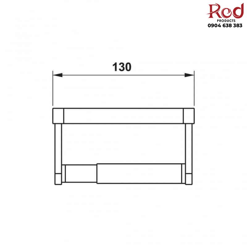 Giá treo giấy vệ sinh mặt kiếng trắng Hafele 495.80.231 5