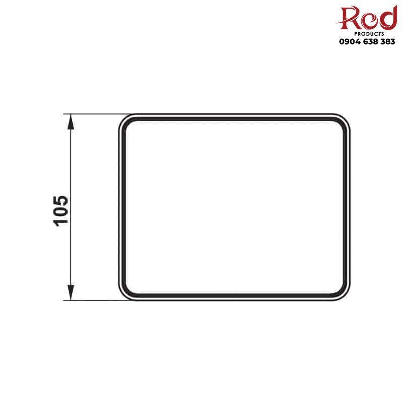 Giá treo giấy vệ sinh mặt kiếng trắng Hafele 495.80.231 6