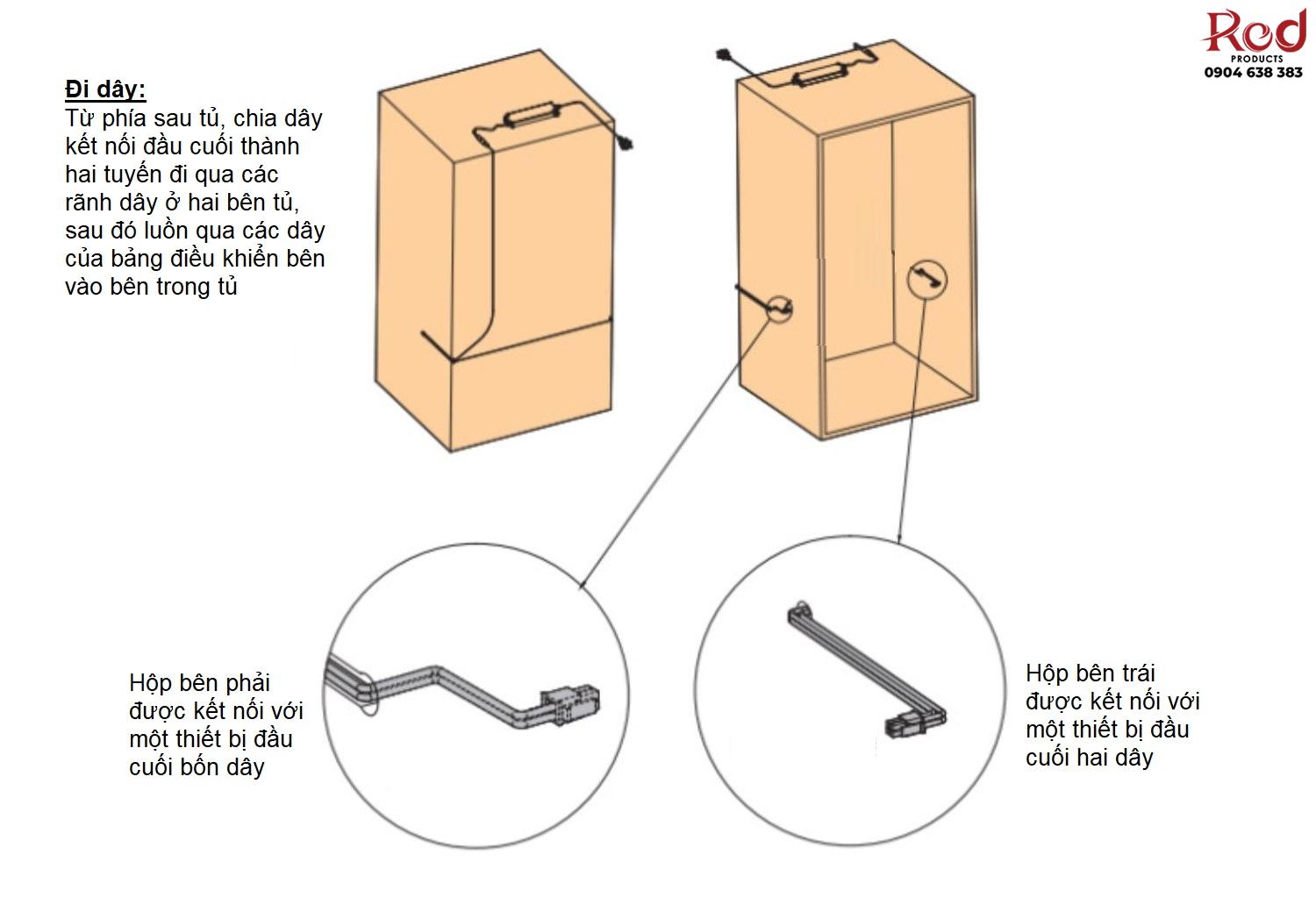 Giá treo quần áo nâng hạ tự động 10D002 17