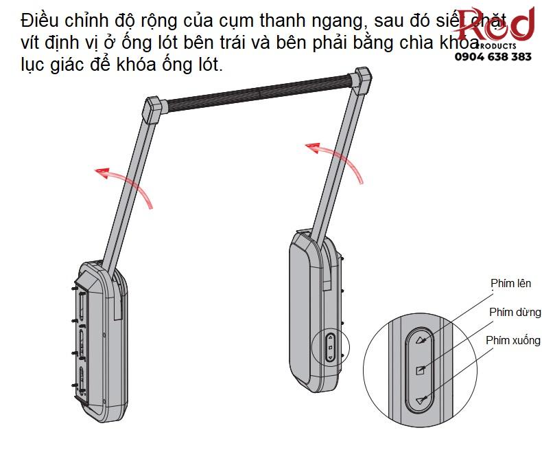 Giá treo quần áo nâng hạ tự động 10D002 18