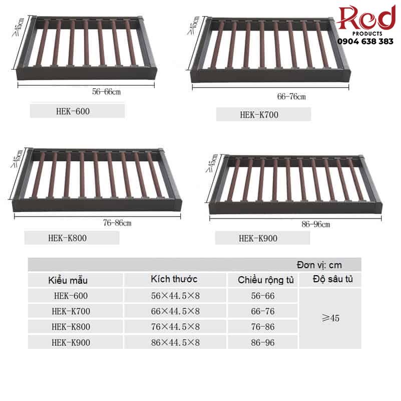 Giá treo quần tây phủ vải nhung giảm chấn HL2550C 7