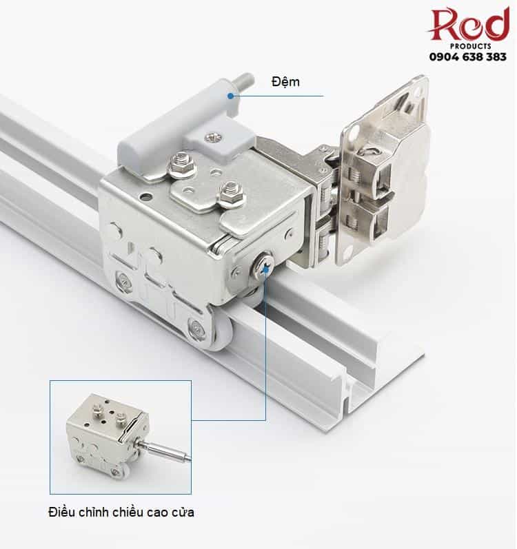 Bộ phụ kiện ray trượt cửa lùa cánh gấp YG202 8