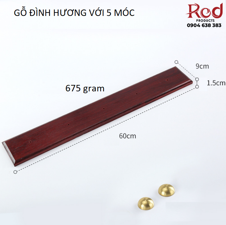 Móc quần áo treo tường bằng đồng thau T16XX 15