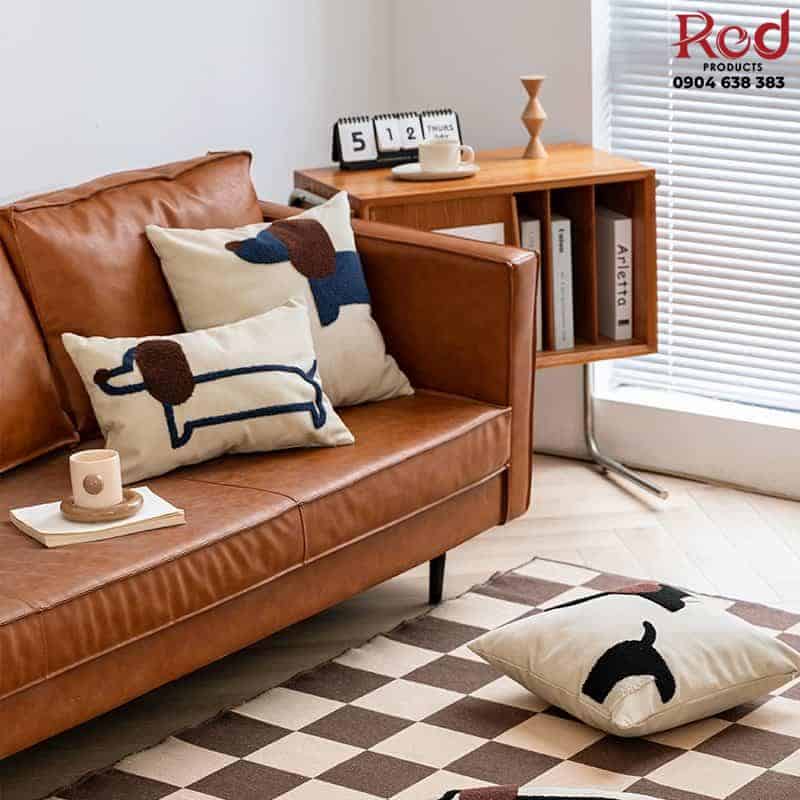 Gối tựa lưng họa tiết chú chó Dachshund PCH5588 6