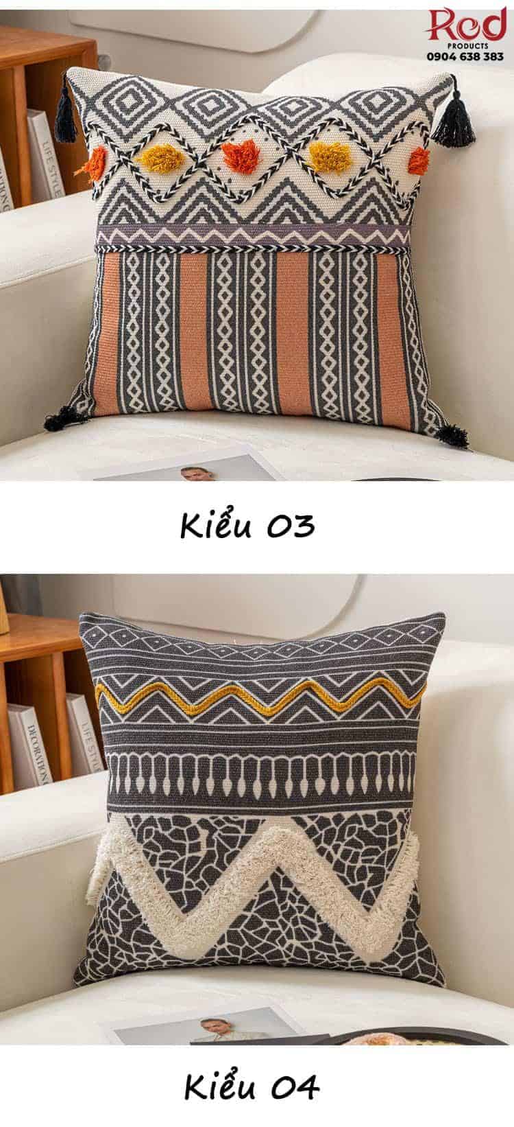 Gối tựa lưng sofa cotton phong cách Bohemian YY1270 17