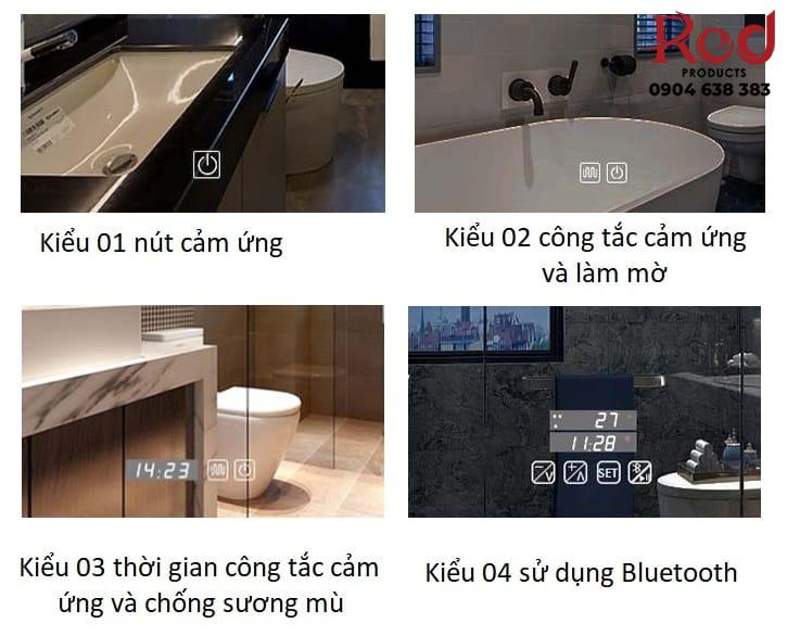 Gương đèn led phòng tắm hình gấu sáng tạo HSI2836 6