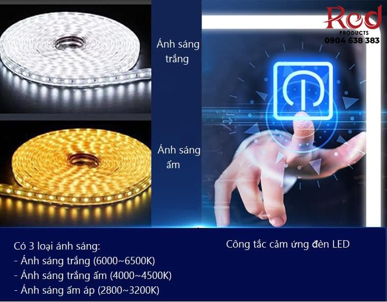 Gương đèn led thông minh hình chữ nhật HSI8377 7