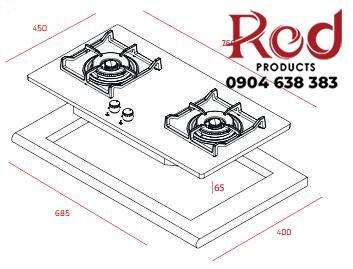 Bếp gas 2 vùng nấu lắp âm Teka GVI 75 2G 2