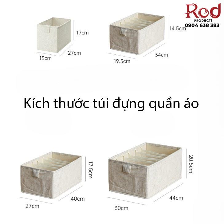 Hộp đựng quần áo chia ngăn bằng vải YL6672 16