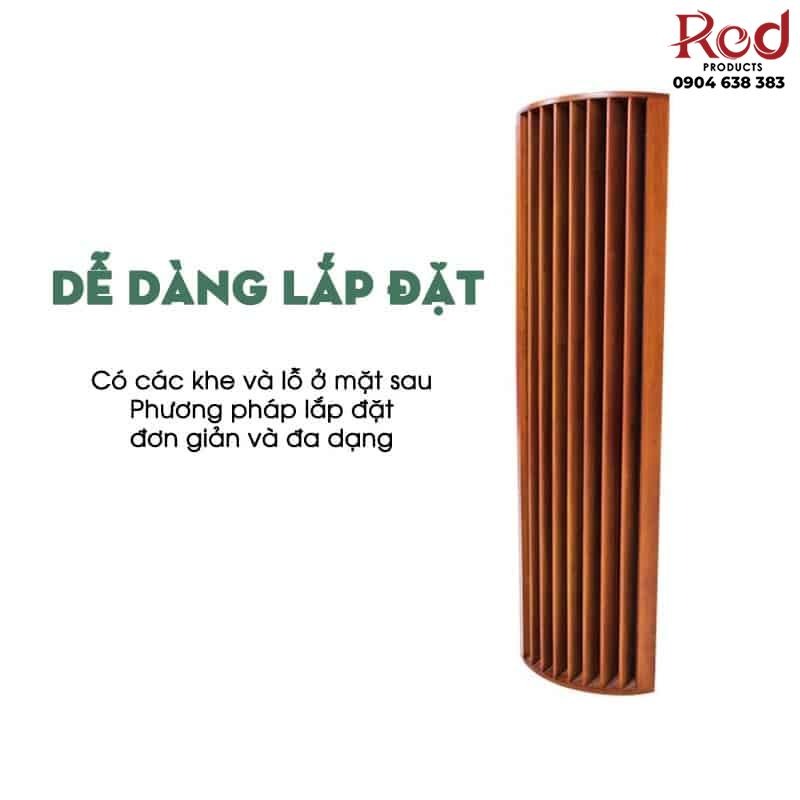 Hộp gỗ tán âm hai chiều QRD trang trí góc tường TGDW5 12