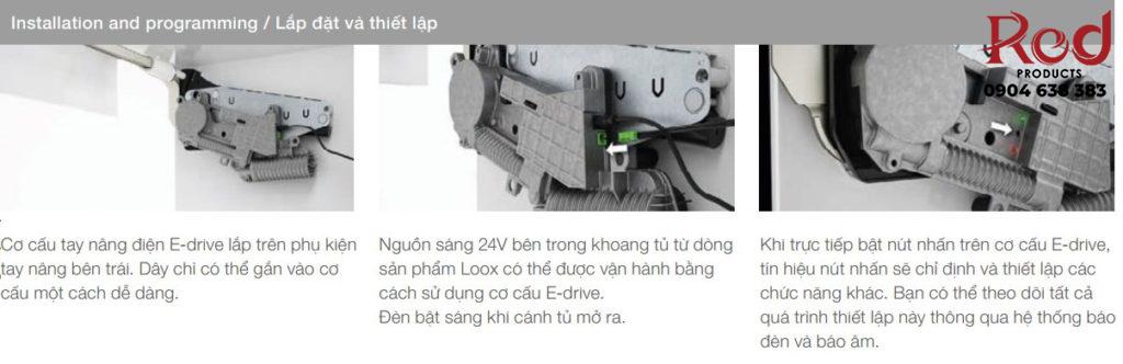 Bộ tay nâng điện Hafele Free flap 3.15 E 2