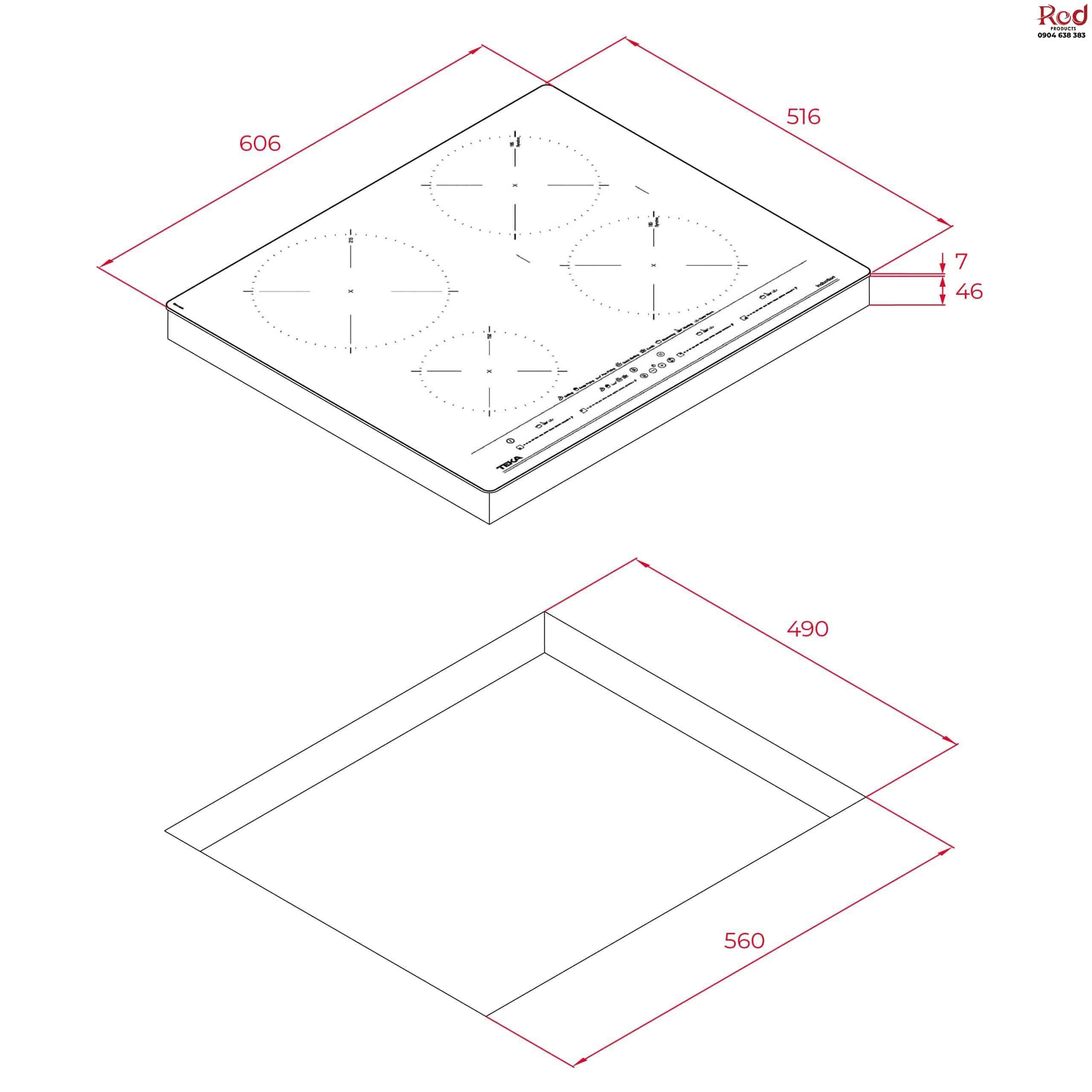 Bếp từ âm 4 vùng nấu Teka ITC 64630 BK MST 6