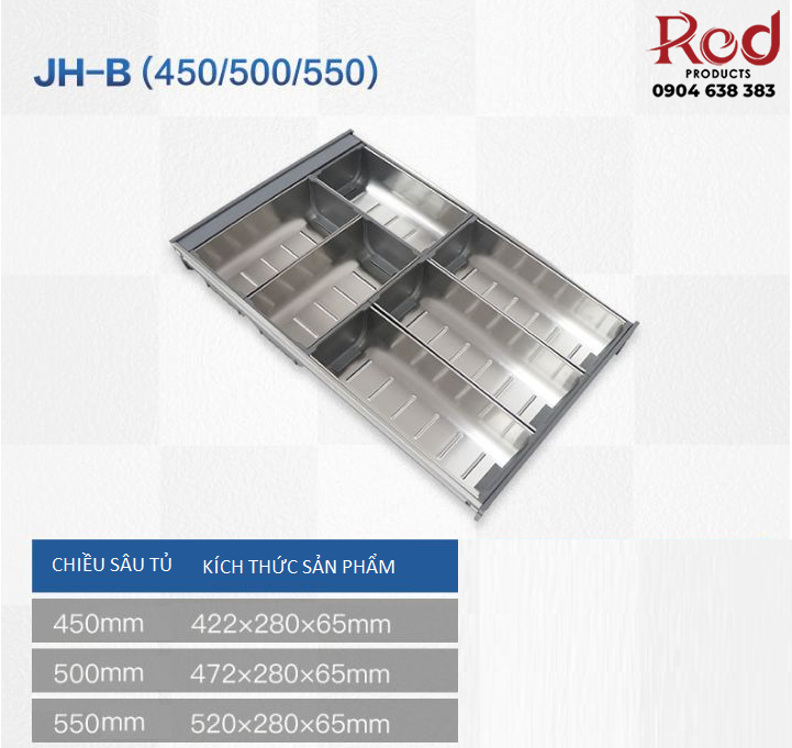 Khay chia muỗng đũa cho ngăn kéo JHB