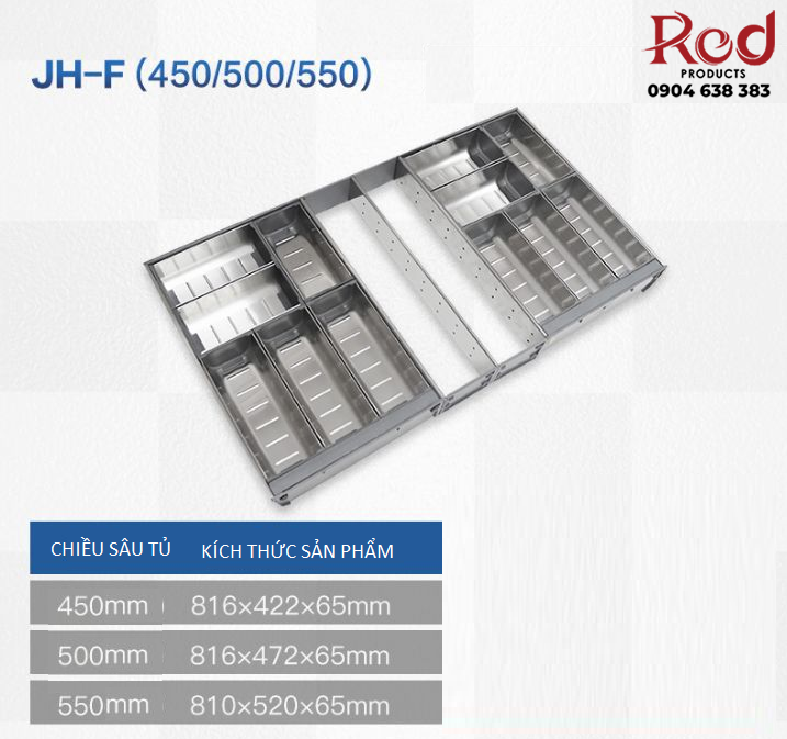 Khay chia muỗng đũa cho ngăn kéo JHF 2