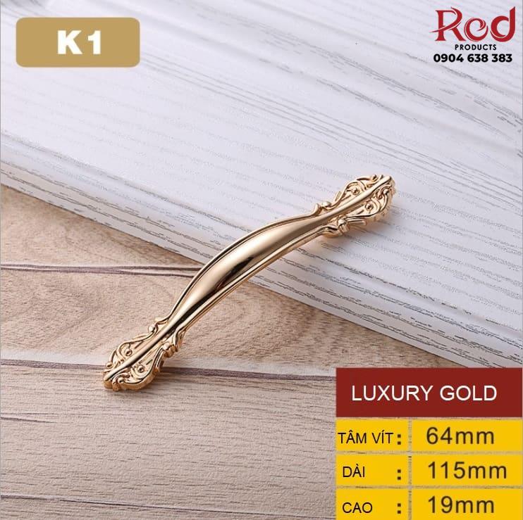 Tay nắm tủ cổ điển sang trọng luxury gold OFI.K1 3