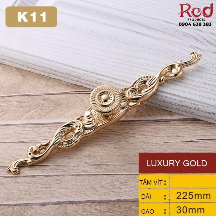 Tay nắm tủ cổ điển màu vàng luxury gold OFI.K11 4