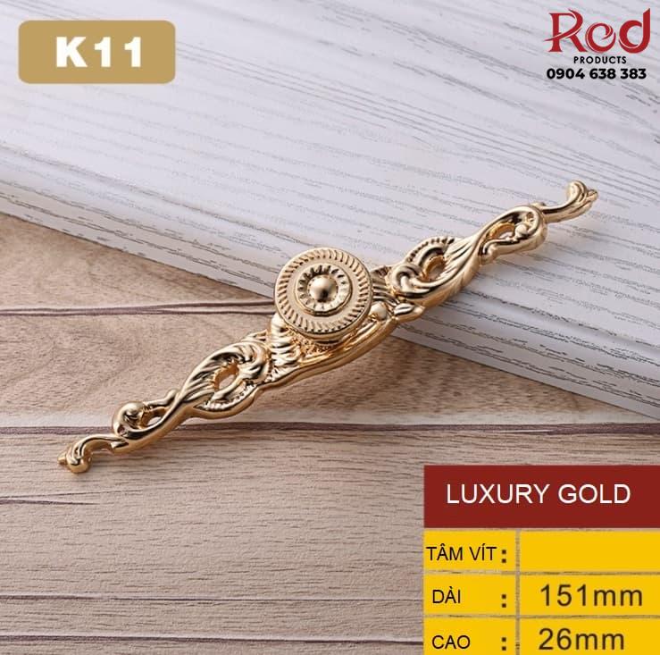 Tay nắm tủ cổ điển màu vàng luxury gold OFI.K11 3