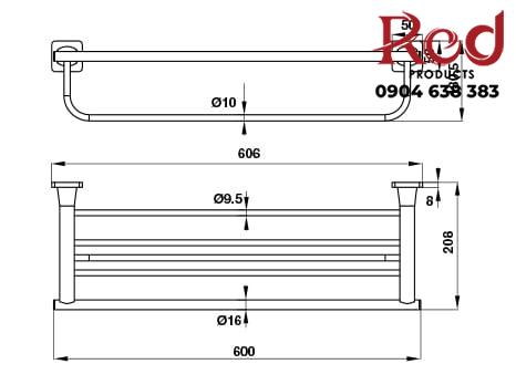 Kệ để khăn tắm Fortune Hafele 580.41.413 10