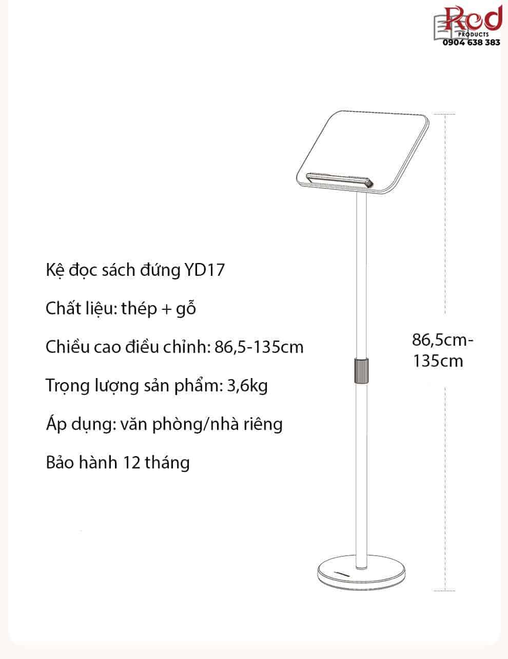 Kệ đọc sách đứng đa năng YD17 10