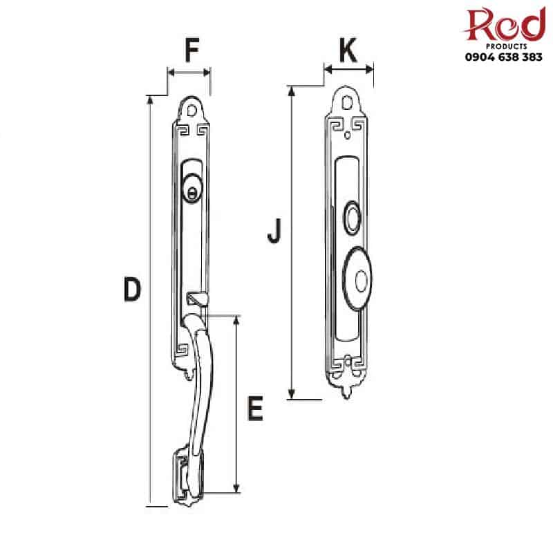 Khóa đại sảnh Yale M8773 H2 US5a