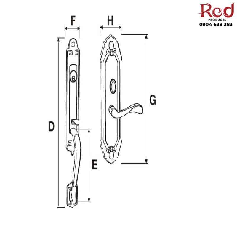 Khóa đại sảnh Yale M8773 H1 US3a