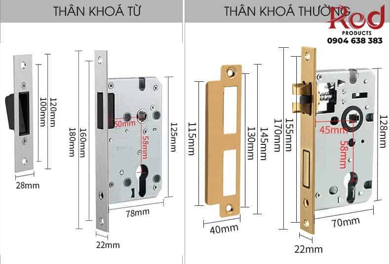 Khoá cửa bằng đồng hiện đại màu đen BR555-106 12