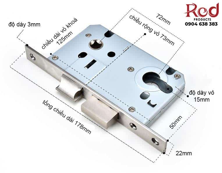 Khóa cửa bằng inox cao cấp FG-AFY