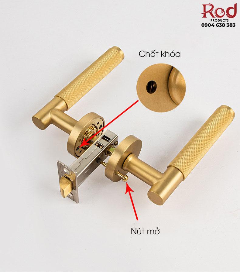 Khóa cửa đồng thau không chìa cho phòng tắm BR770 11