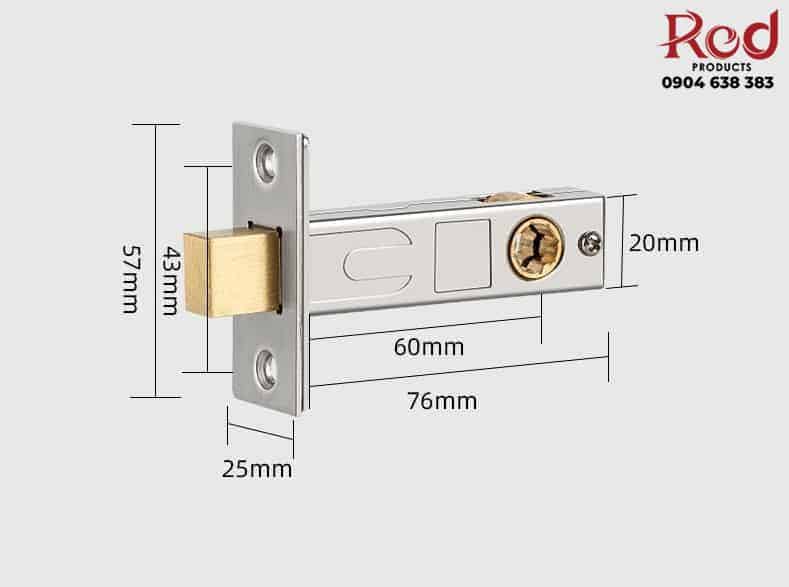 Khoá cửa hợp kim kẽm màu đen hình lục giác BRYX66-B 9