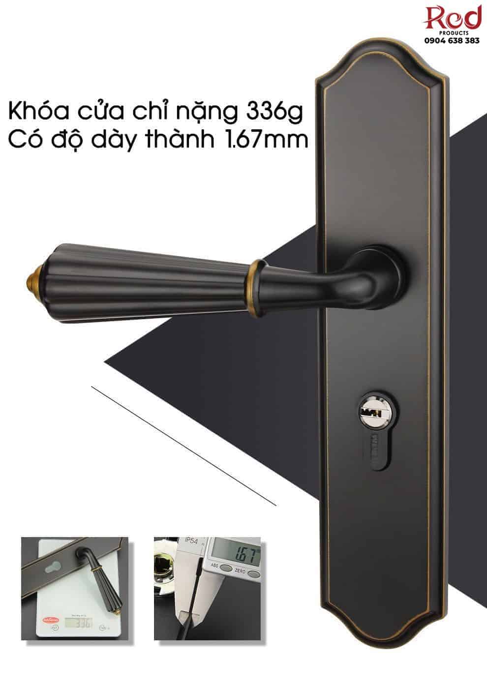 Khóa cửa phòng hợp kim kẽm cổ điển ZZT61925 23