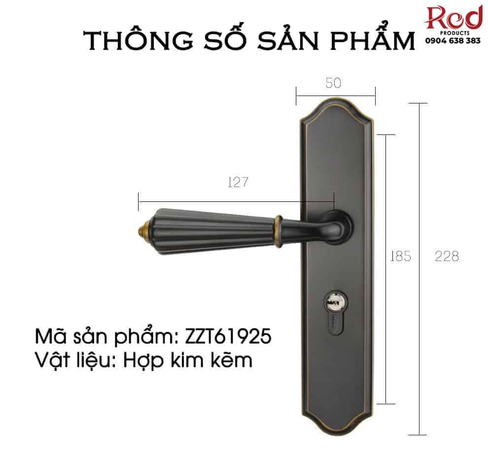 Khóa cửa phòng hợp kim kẽm cổ điển ZZT61925 27