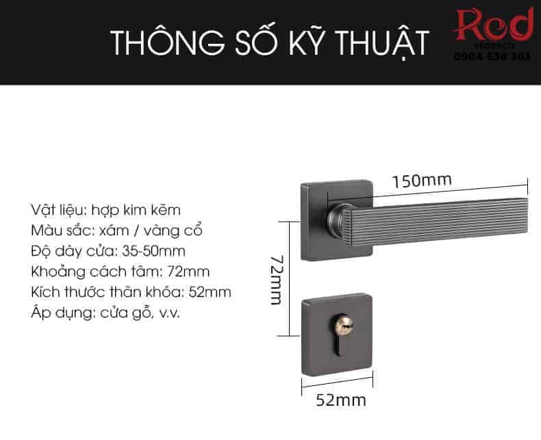 Khoá tay gạt hợp kim kẽm màu vàng đồng BR99201-B 10