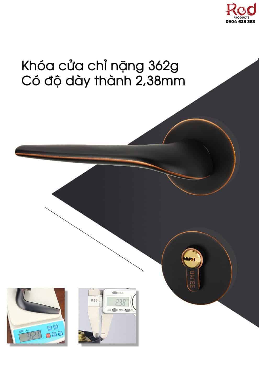 Khóa cửa phòng hợp kim kẽm tân thời phân thể ZZT8103 18