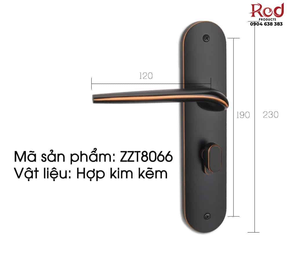 Khóa cửa phòng hợp kim kẽm tân thời ZZT8066 18