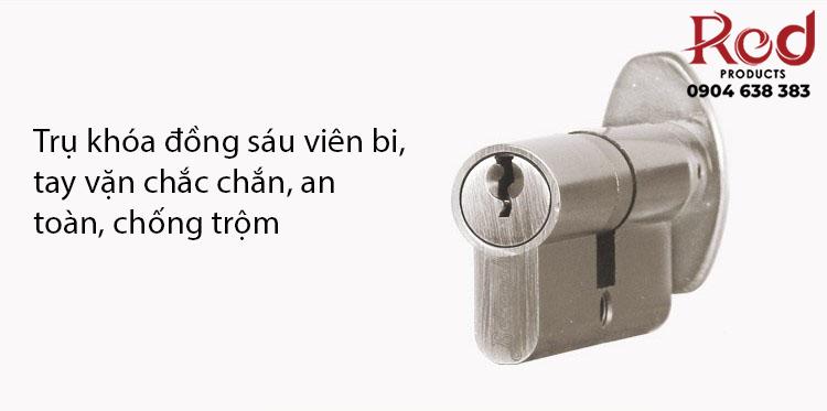 Khóa cửa phòng tối giản kiểu Ý bằng đồng KDC8660 10