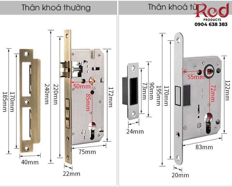 Khoá đồng hiện đại màu cà phê kiểu Pháp BR3-2265B 12