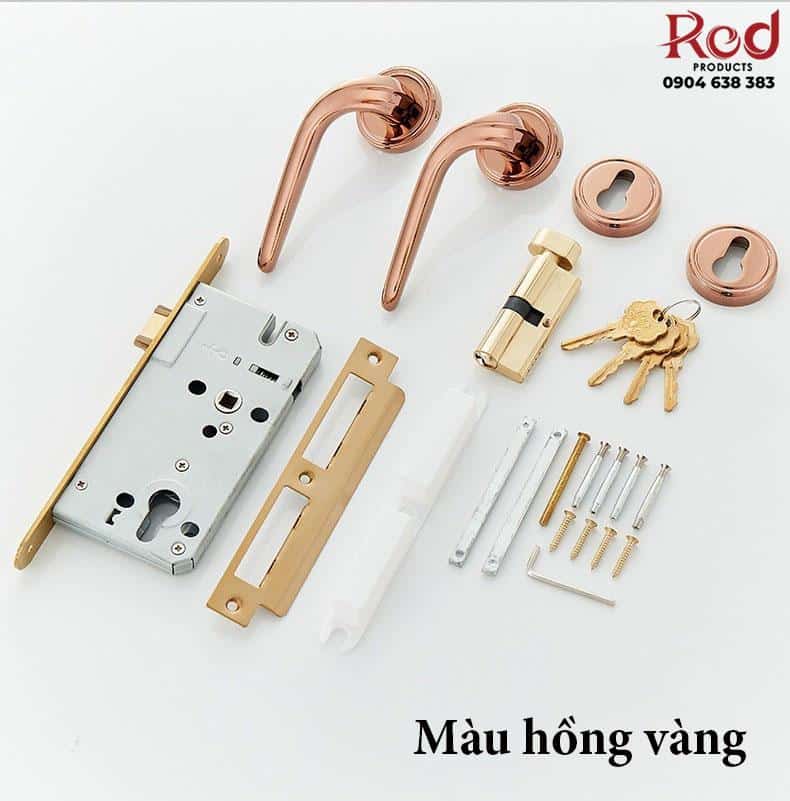 Khóa cửa tay gạt đồng thau nguyên chất RG219 19