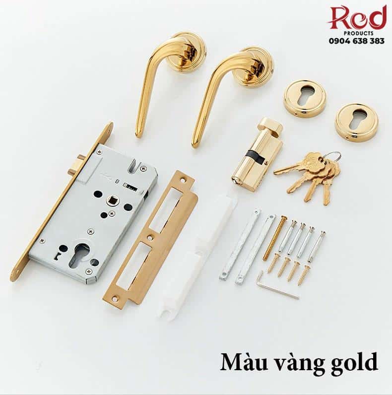 Khóa cửa tay gạt đồng thau nguyên chất RG219 18