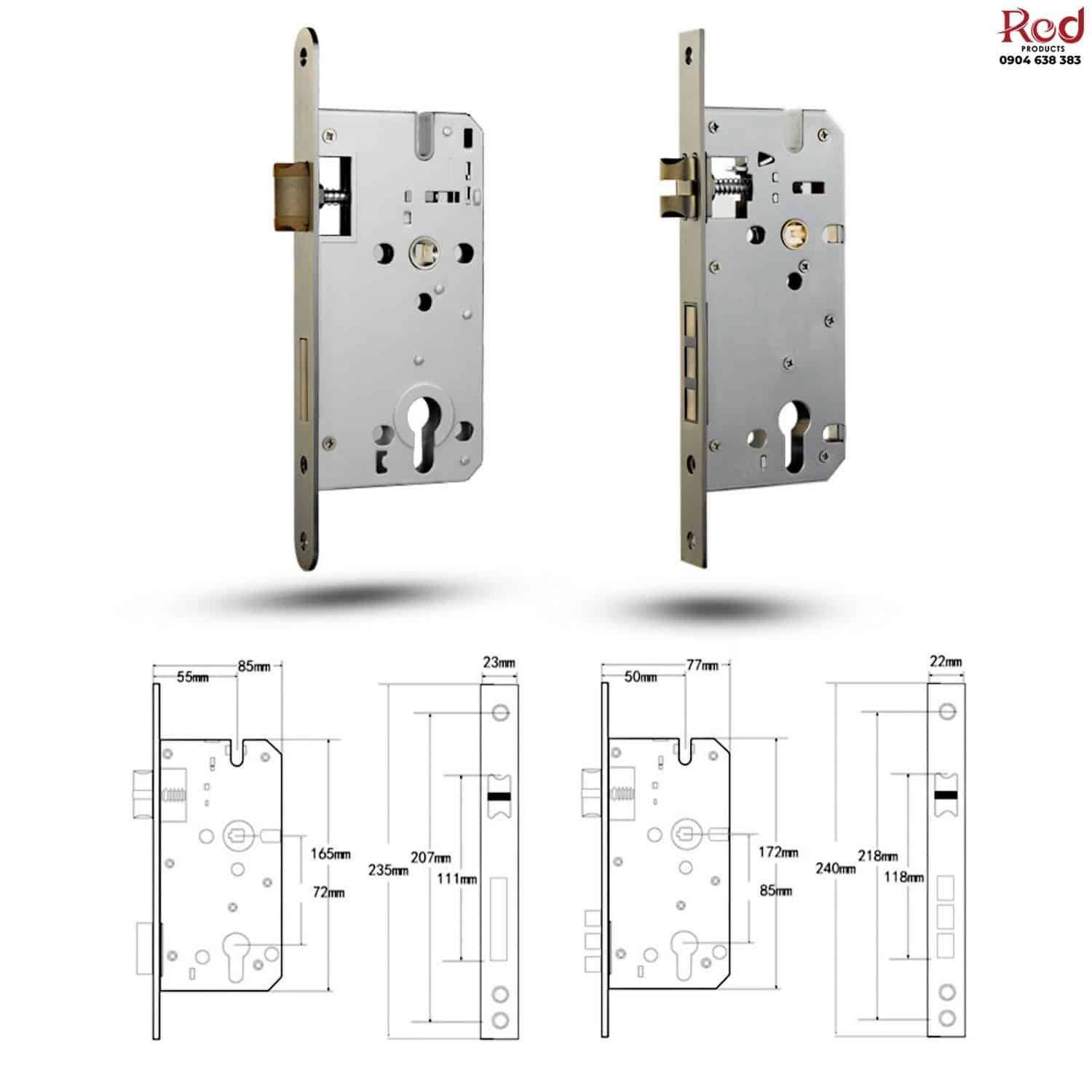 Khóa phân thế đồng thau tối giản sang trọng RG8819 25