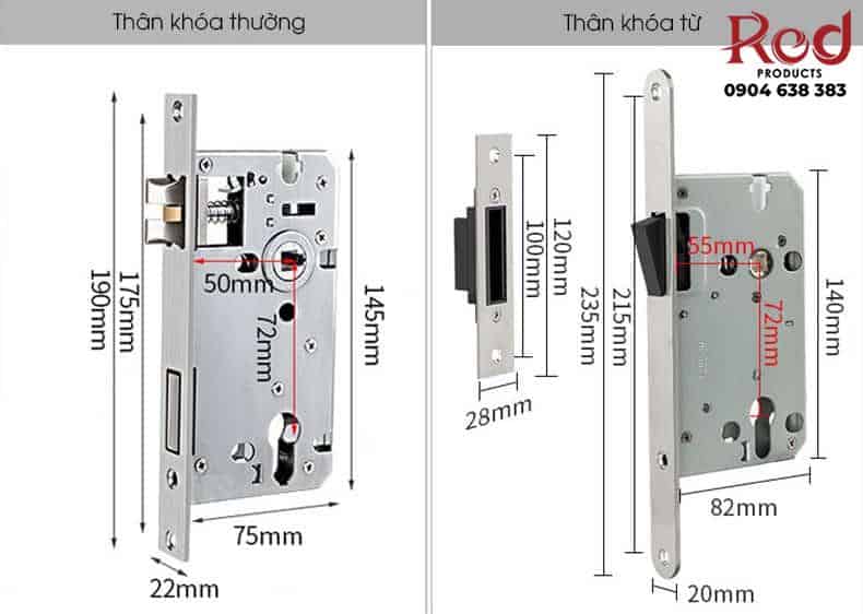 Khóa phân thể thông phòng hợp kim kẽm BR501 14