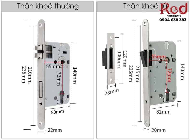 Bộ khoá thông phòng hợp kim kẽm vàng cổ 72F93-B 10