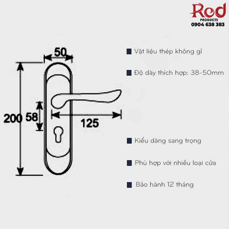 Khóa tay gạt thép không gỉ sang trọng Taura DL314D 2