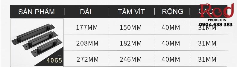 Tay nắm cửa lùa nhôm cao cấp chân đế dày YO4065 11