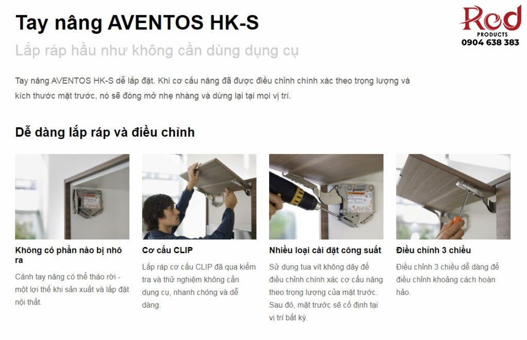 Lắp ráp tay nâng Aventos HK-S