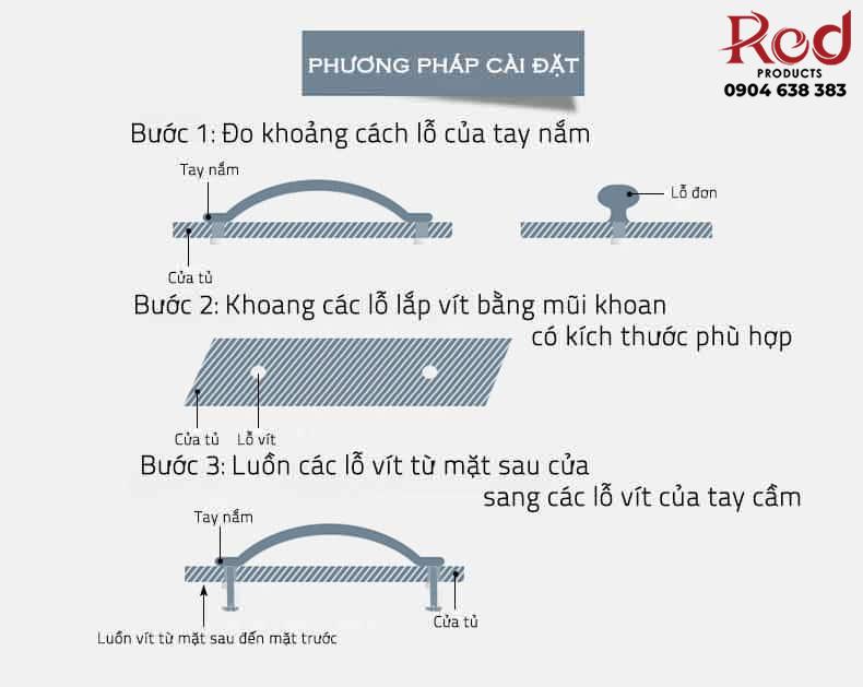 Tay nắm tủ hợp kim nhôm sang trọng màu đen LDS6826B 27