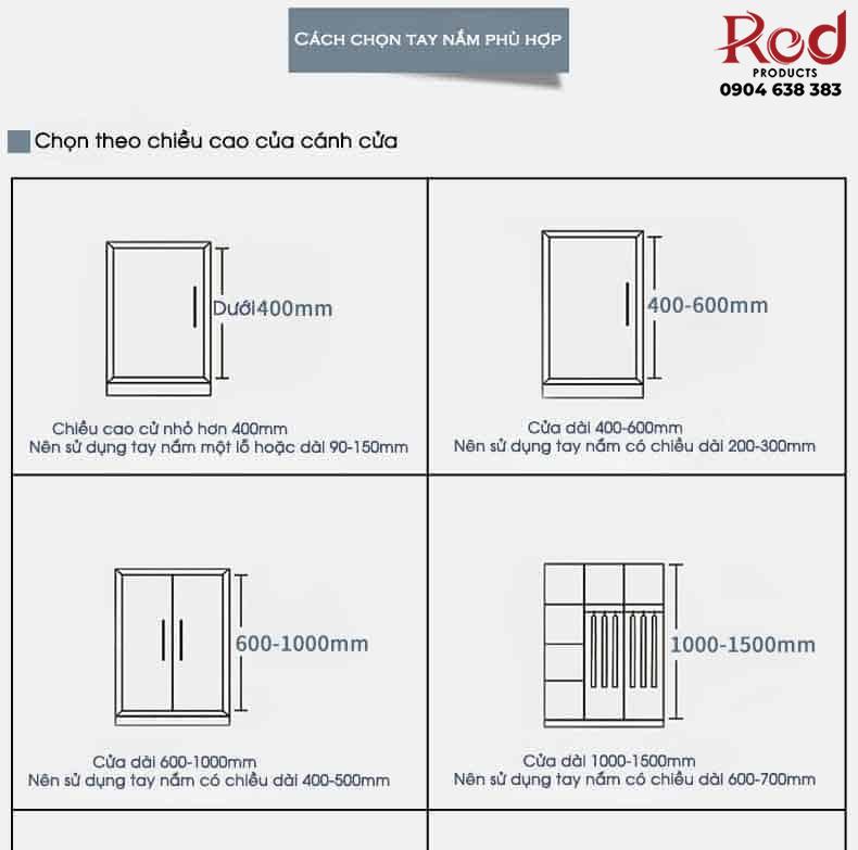 Tay nắm tủ hợp kim nhôm sang trọng màu đen LDS6826B 25